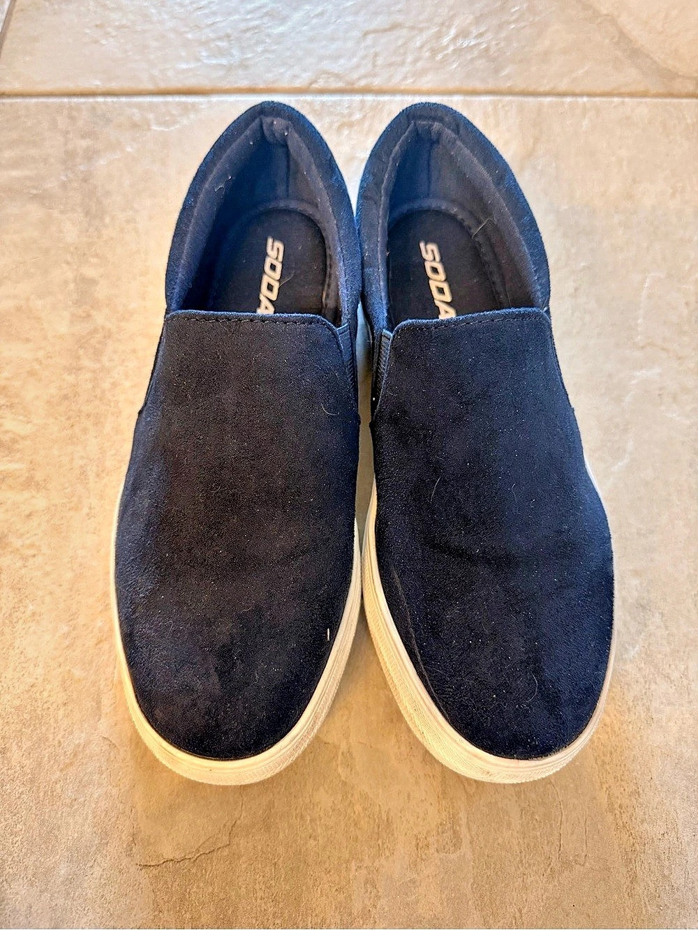 Soda navy blue Slip-On Sneakers